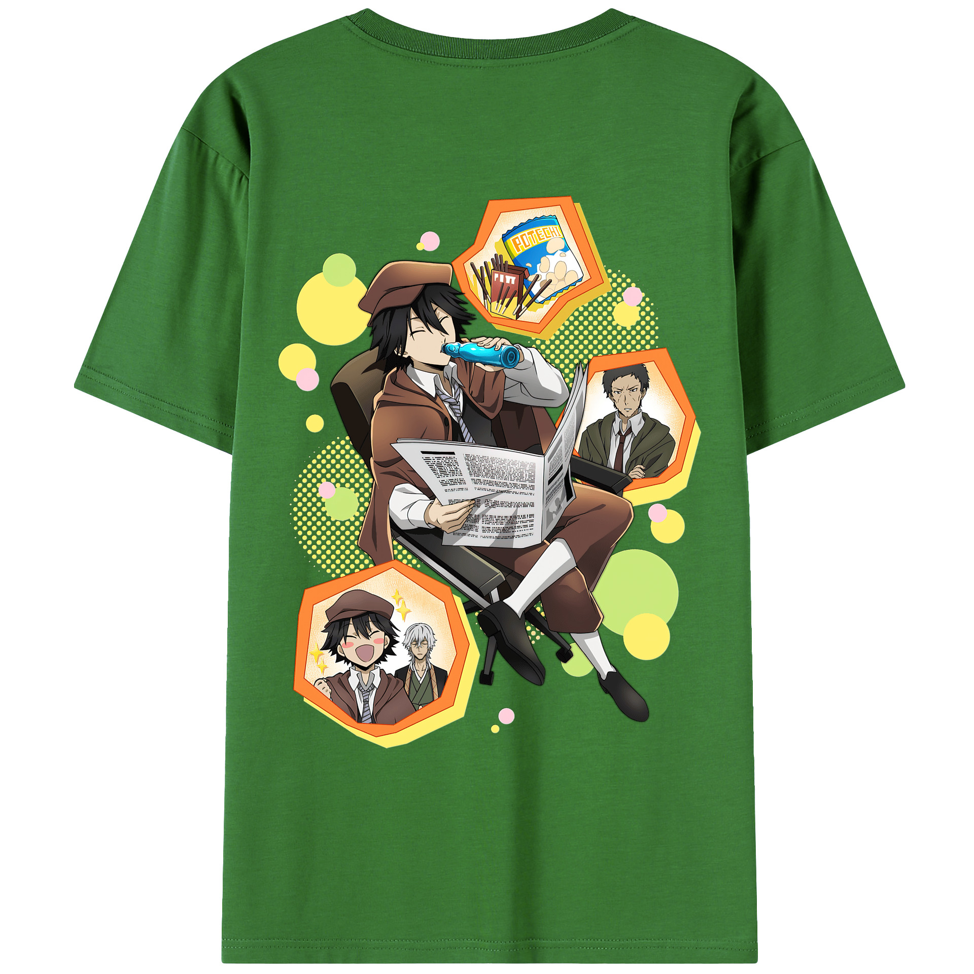 （画像用） 文豪ストレイドッグス Bungo Stray Dogs レディース半袖Tシャツ(バックプリント)